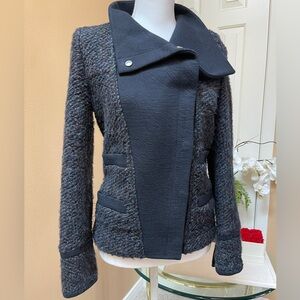 Iro Tweed Black Multicolor  Jacket  sz Euro 36 $695